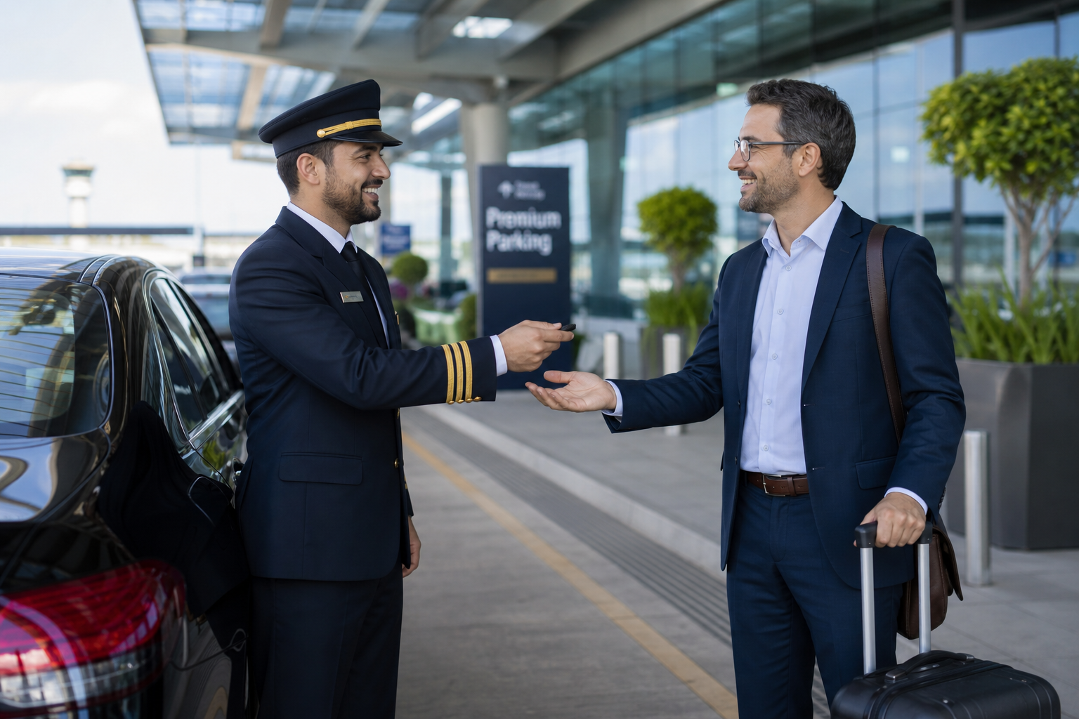 10-minute pickup at terminal